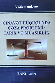 Cinayət hüququnda cəza problemi: tarix və müasirlik