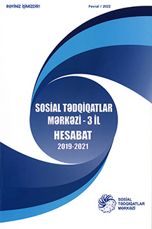 Sosial Tədqiqatlar Mərkəzi - 3 il: hesabat: 2019-2021