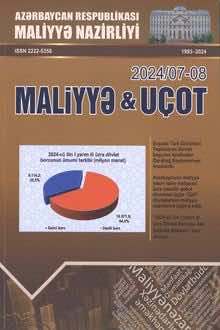 <p style="text-align:justify;"><strong>Maliyyə və uçot&nbsp;</strong>/ Təsisçi: Azərbaycan Respublikası Maliyyə Nazirliyi və redaksiyanın&nbsp;əmək&nbsp;kollektivi.- Bakı.- 2024.- №&nbsp;07-08.</p>