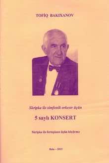 Skripka ilə simfonik orkestr üçün 5 saylı konsert