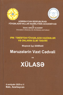 Təbiətdə fövqəladə hadisələr və onların elmi təsviri: müştərək işçi seminar