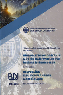 Hidrometeorologiya kafedrasının 50 illik yubileyinə həsr olunmuş "Hidrometeorologiyanın müasir nailiyyətləri və inkişaf istiqamətləri" mövzusunda Respublika elmi konfransının materialları