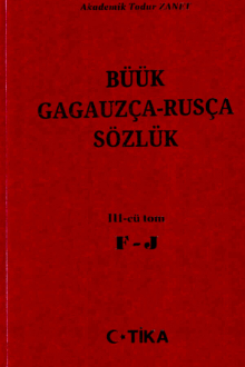 Büük gagauzça-rusça sözlük