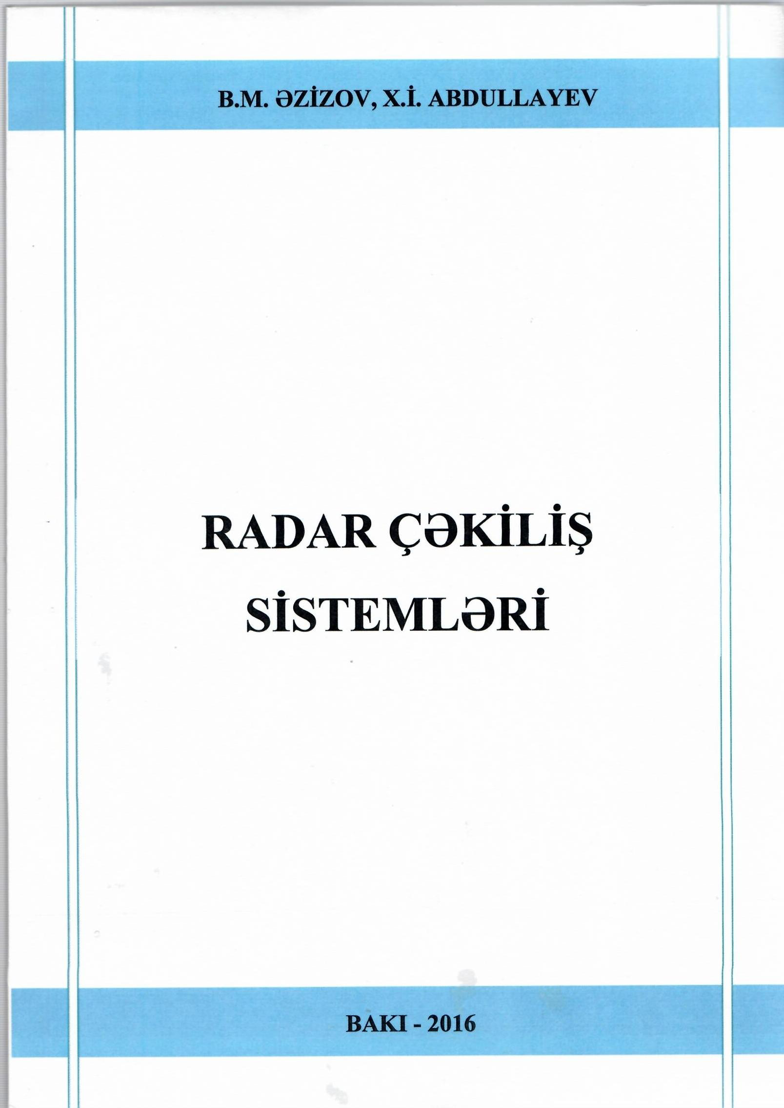 Radar çəkiliş sistemləri