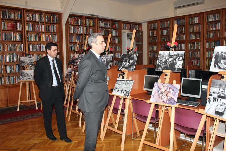 A photo and book exhibition dedicated to the tragedy of January 20th was held at the Presidential Library