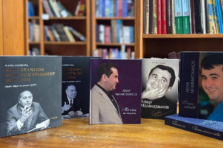 People's Writer of the Republic of Azerbaijan, Elmira Akhundova, has donated books to the Presidential Library