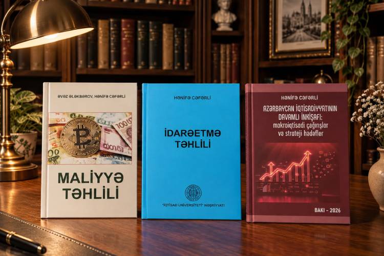İqtisadiyyat və idarəetmə sahələrinə dair yeni nəşrlər Prezident Kitabxanasına hədiyyə edilib