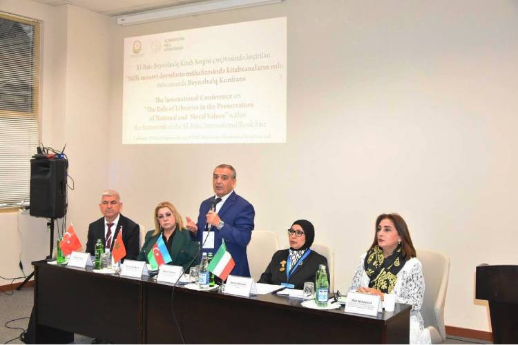 Prezident Kitabxanasının direktoru, professor Afət Abbasova Beynəlxalq konfransda “Kitabxanalar – dəyərlərimizi gələcəyə aparan körpüdür” mövzusunda məruzə ilə çıxış edib