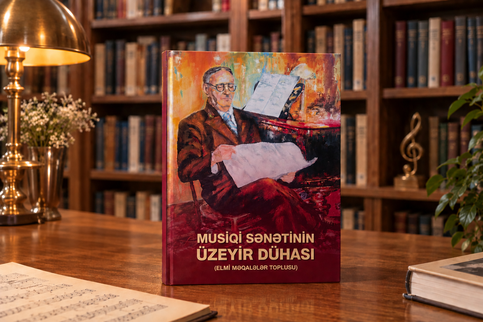 “Musiqi sənətinin Üzeyir dühası” adlı elmi məqalələr toplusu Prezident Kitabxanasının fonduna daxil olub