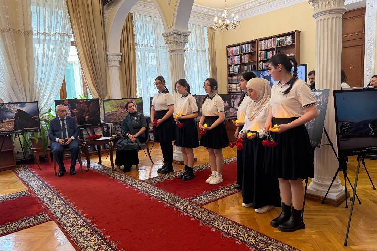 Prezident Kitabxanasında Xocalı soyqırımının 34-cü ildönümü ilə əlaqədar anım tədbiri keçirilib