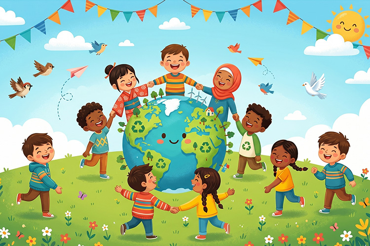 A virtual exhibition dedicated to June 1, International Children's Day, has been prepared at the Presidential Library