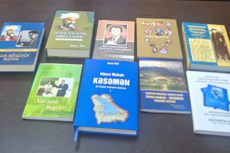 Писатель-публицист, доктор филологических наук Алмаз Ульви Биннатова подарила книги Президентской библиотеке