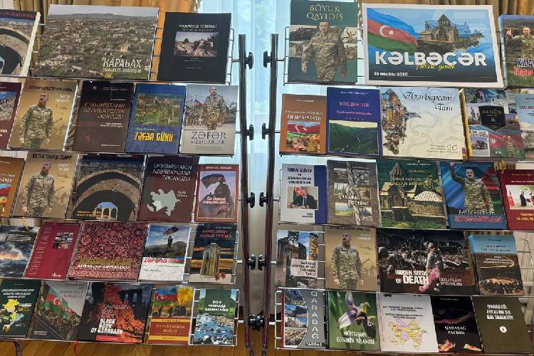 В Президентской библиотеке организована книжная выставка, посвящённая «Дню города Кяльбаджар»